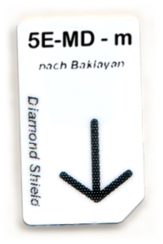 Čip kartica prema 5 elemenata - Metal D Smanjenje 5 Elemente-Metall-Dämpfung Chipcard nach Baklayan