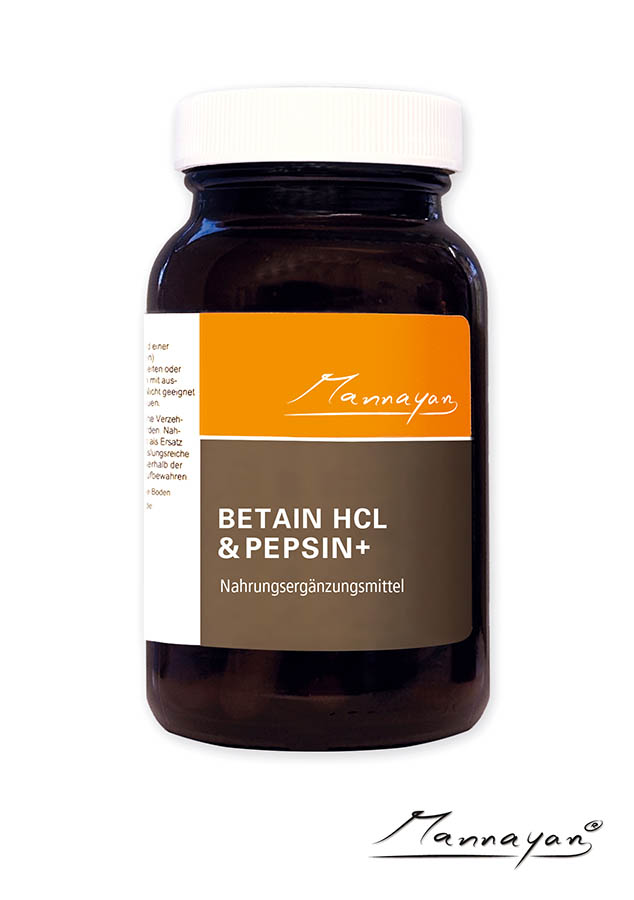 Mannayan Betaine HCL i PEPSIN + (60 kapsula)