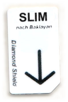 SD - m čip kartica SLIM Chipcard nach Baklayan für Diamond Shield Zapper