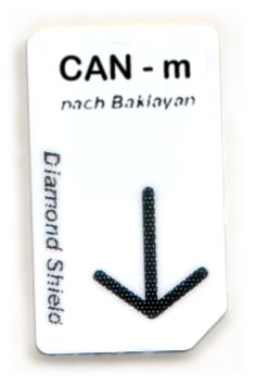 CAN - m Čip kartica CAN - m Chipcard nach Baklayan für Diamond Shield Zapper