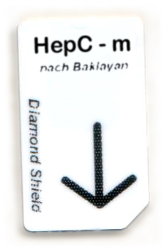 Hep C - Čip kartica HepC - m Chipcard nach Baklayan für Diamond Shield Zapper