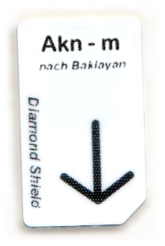 Akn - m Čip kartica Akn-m Chipcard nach Baklayan für Diamond Shield