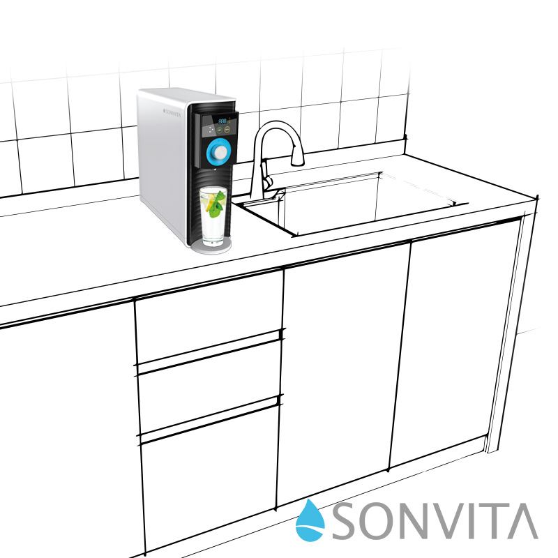 PURA UP, Umkehrosmose Wasserfilter, Auftisch Anlage
