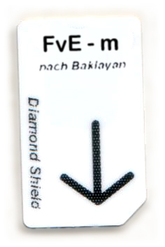 FvE - m Čip kartica FvE - m Chipcard nach Baklayan für Diamond Shield Zapper