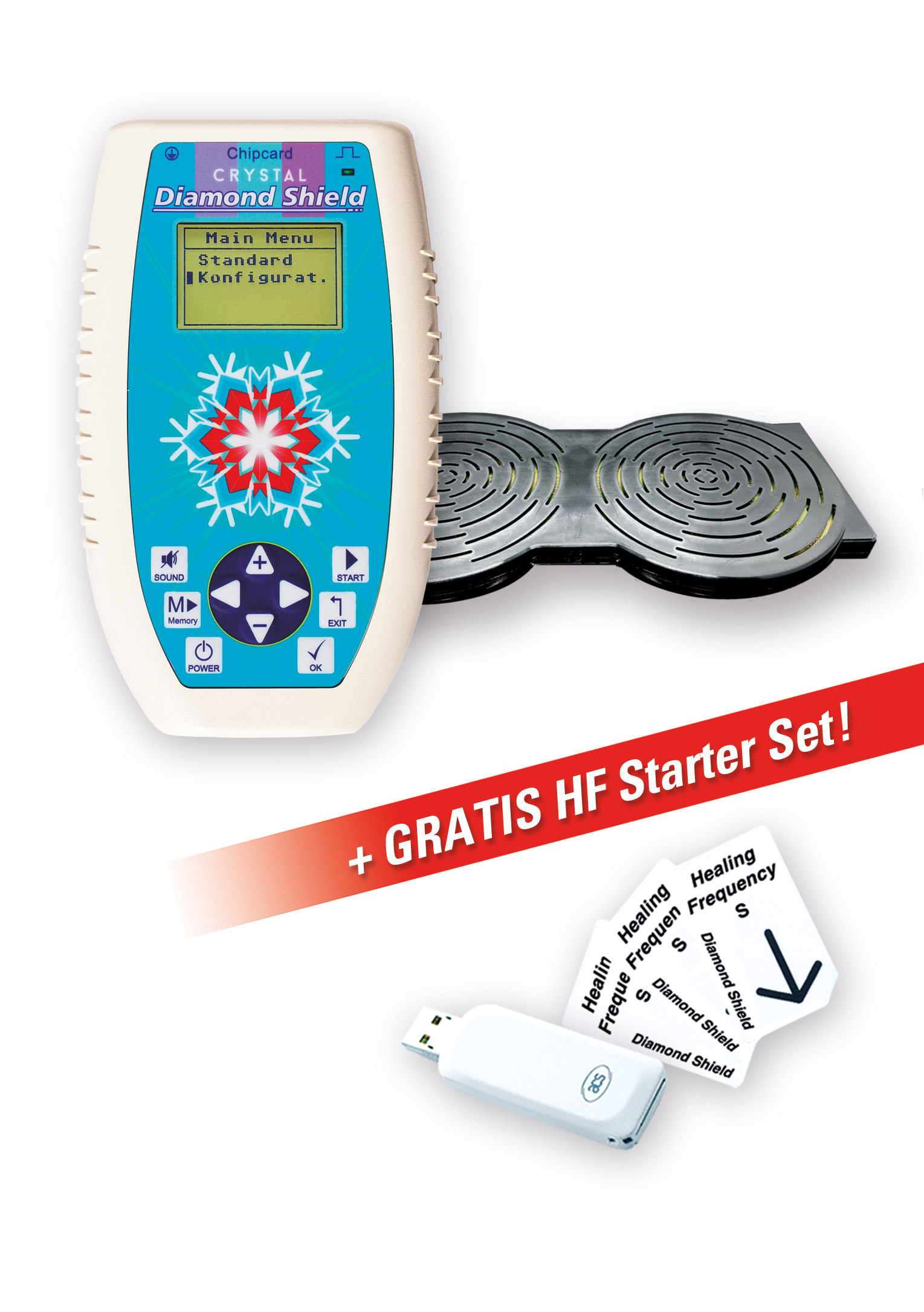 Diamond Shield Crystal Zapper sa fraktalnim pojačalom