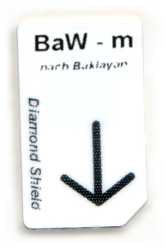 BaW - m Čip kartica BaW - m Chipcard nach Baklayan für Diamond Shield Zapper